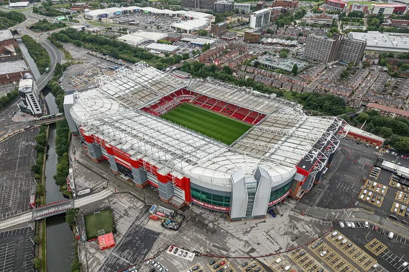 Old Trafford and the Etihad Stadium